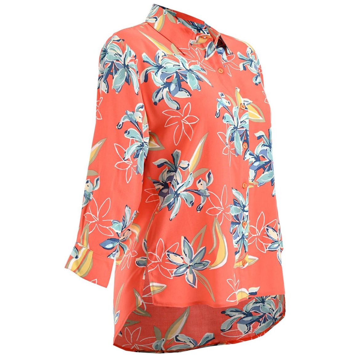 Blusa Manga Larga con Cuello Camisero Life Styler para Mujer