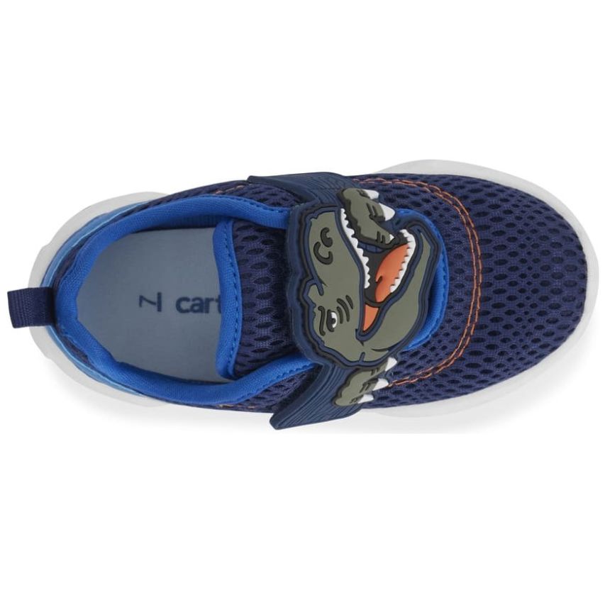 Tenis Carters con Velcro Dino Luz 11-17 Azul