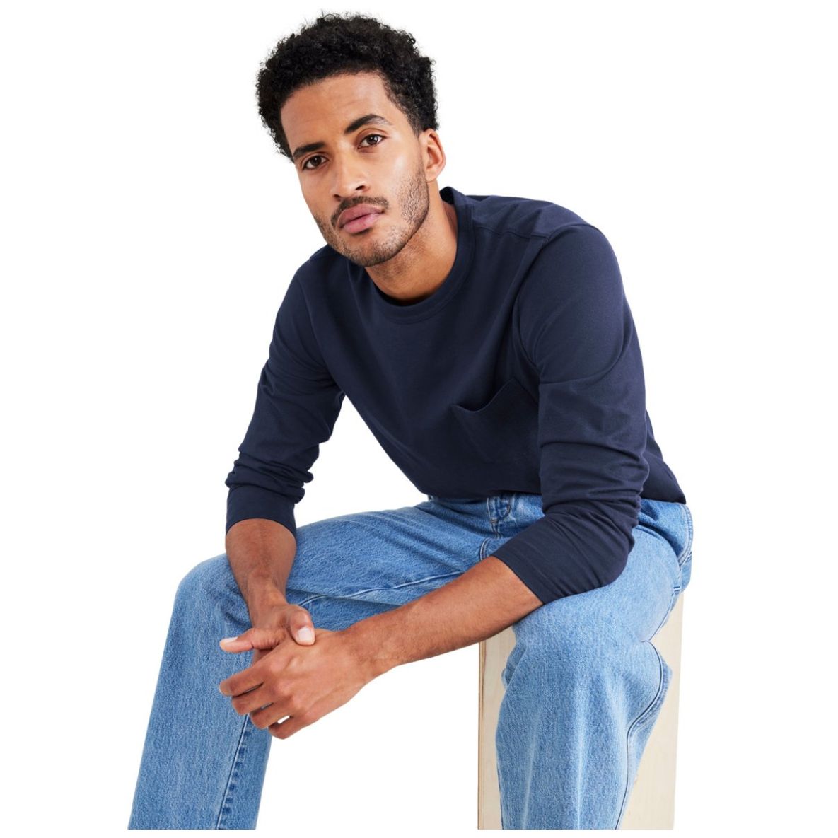 Playera Manga Larga Lisa Dockers para Hombre