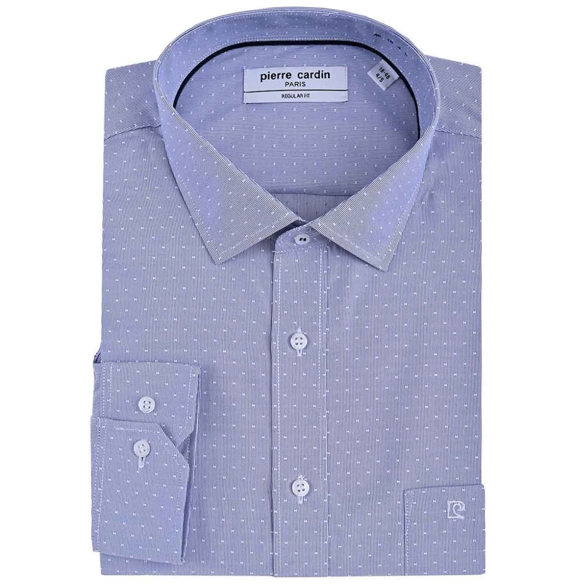 Camisa Fantasía Manga Larga Pierre Cardin para Hombre Plus