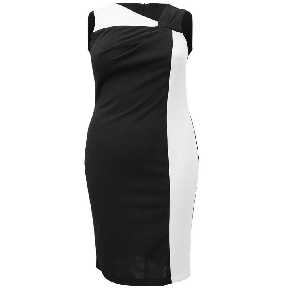 Vestido Corto Bicolor Noshe Plus
