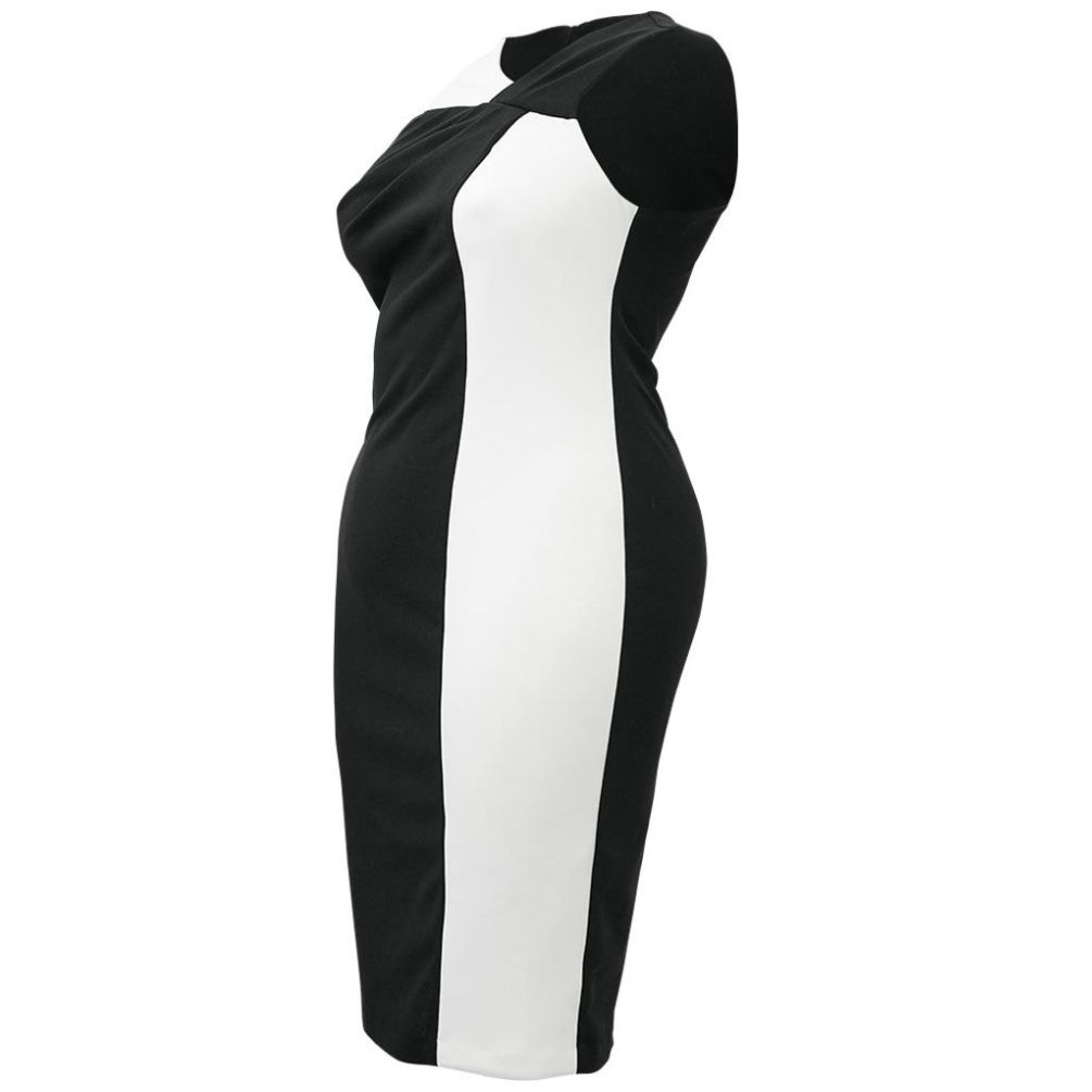 Vestido Corto Bicolor Noshe Plus