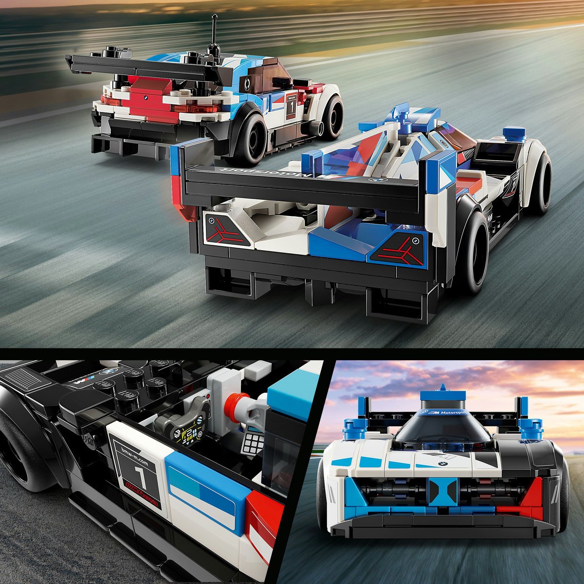Lego® Autos de Carreras Bmw M4 Gt3 y Bmw M Hybrid V8