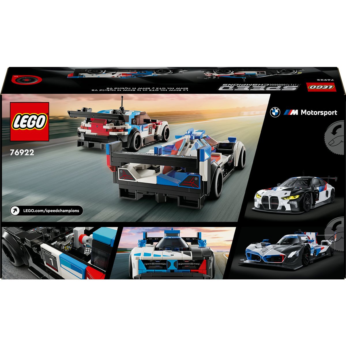 Lego® Autos de Carreras Bmw M4 Gt3 y Bmw M Hybrid V8