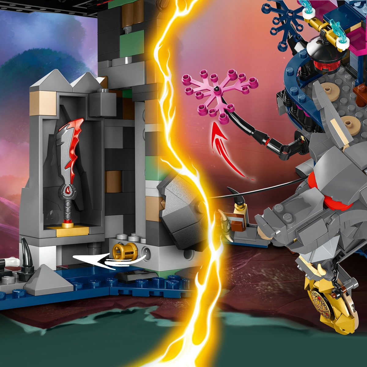 Lego® Dojo Sombrío de la Máscara de Lobo