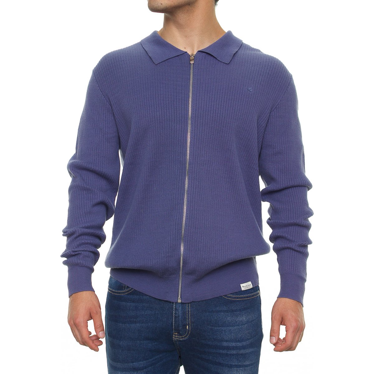 Suéter de lana Armor Lux con cremallera 1/3 azul marino para hombre talla M - España Suéter de lana Armor Lux con cremallera 1/3 azul marino para hombre talla M - España