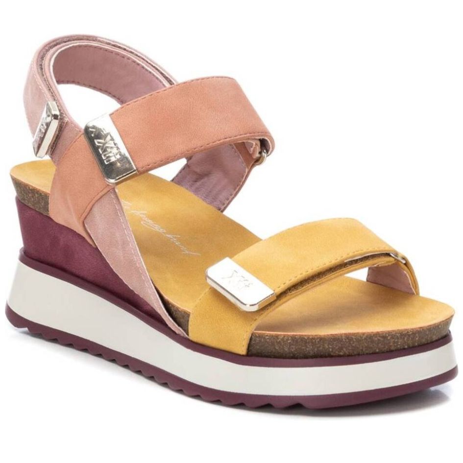 Sandalia de Cuña con Velcro para Mujer Xti