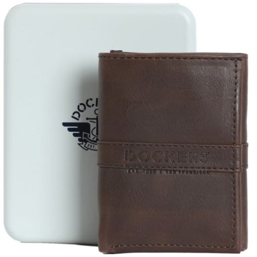 Cartera Trifold Café Obscuro Dockers para Hombre