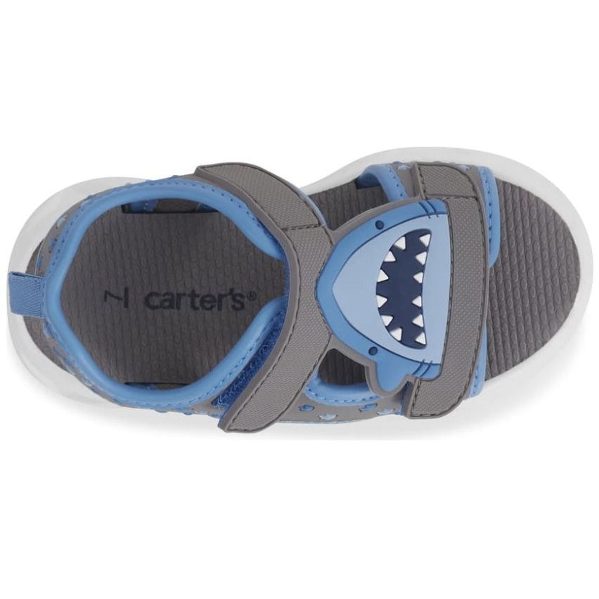 Sandalia Carters Tiburón Luz 11-17 Gris