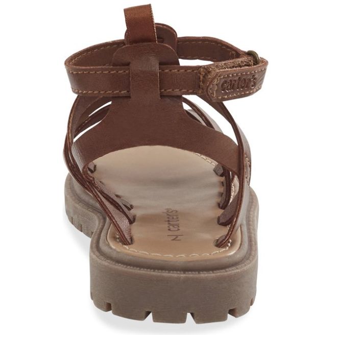 Sandalia Carters con Velcro 11-17 Café