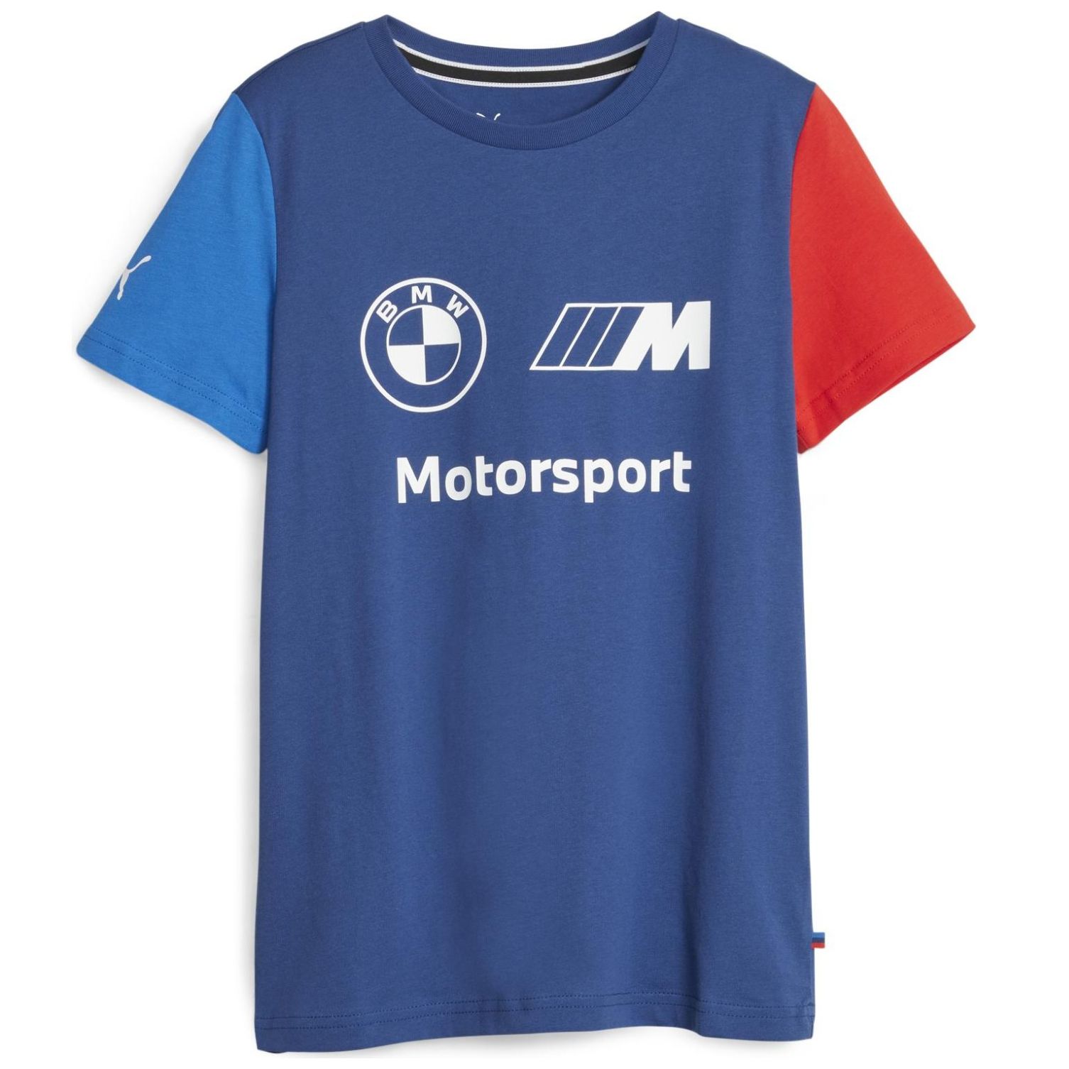 Playera Azul Logo Bmw Puma para Juniors