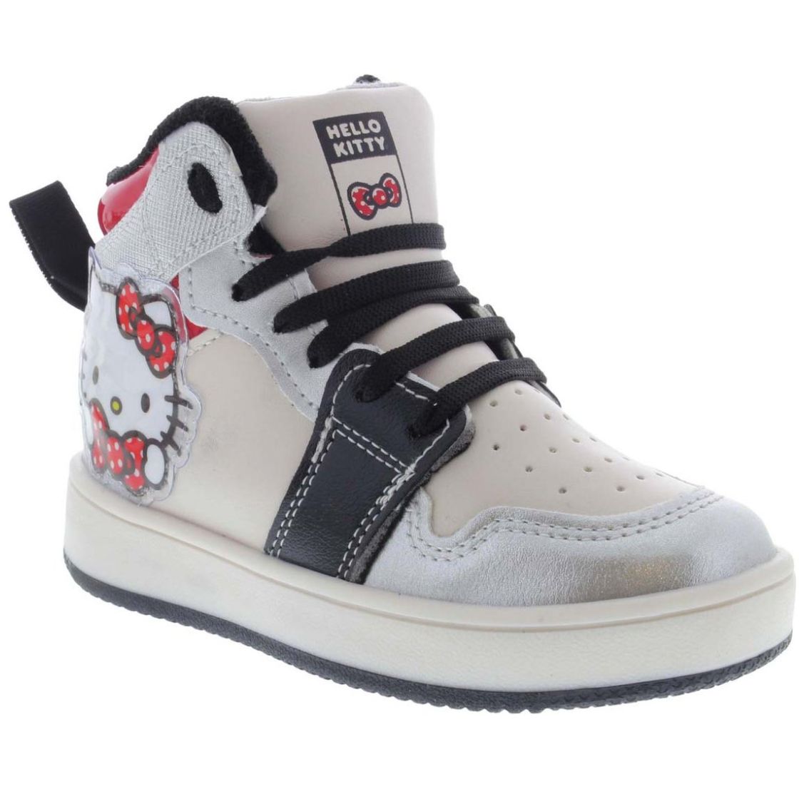 Tenis Bota Hello Kitty con Agujeta 15-19 Beige