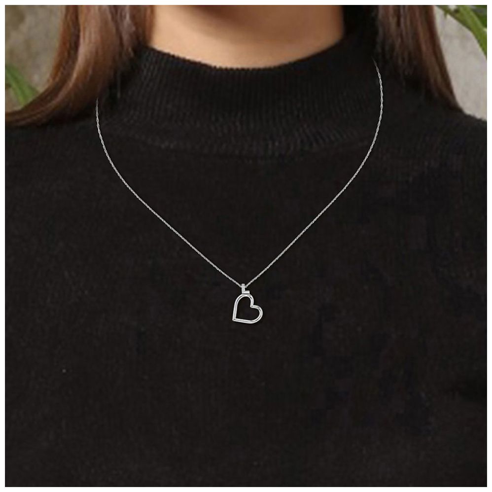 Collar Lacoste de Acero Inoxidable Plateado para Mujer