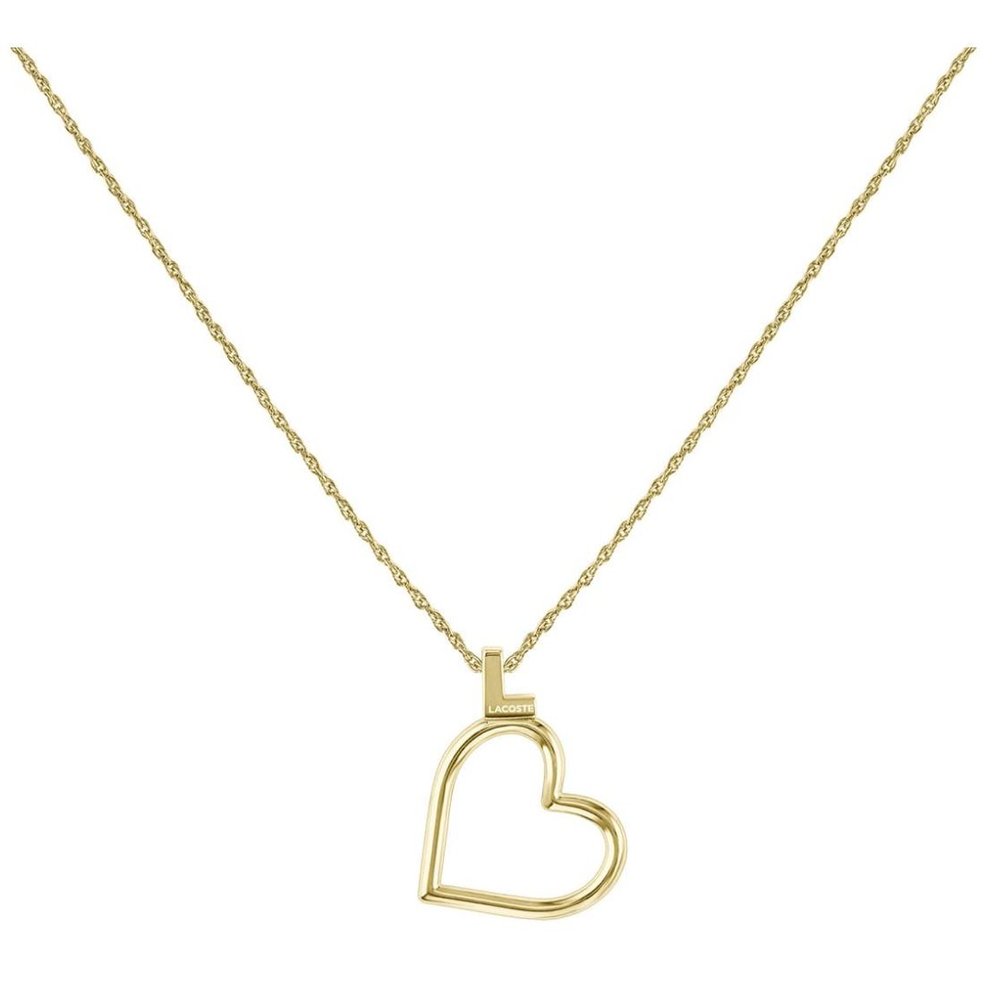 Collar  Lacoste de Acero Inoxidable  Dorado  para Mujer