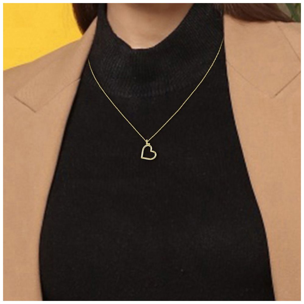 Collar  Lacoste de Acero Inoxidable  Dorado  para Mujer