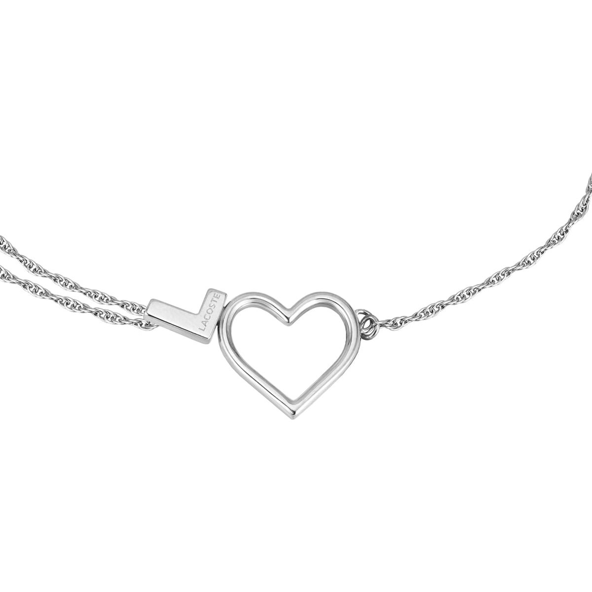 Brazalete Lacoste de Acero Inoxidable Plateado para Mujer