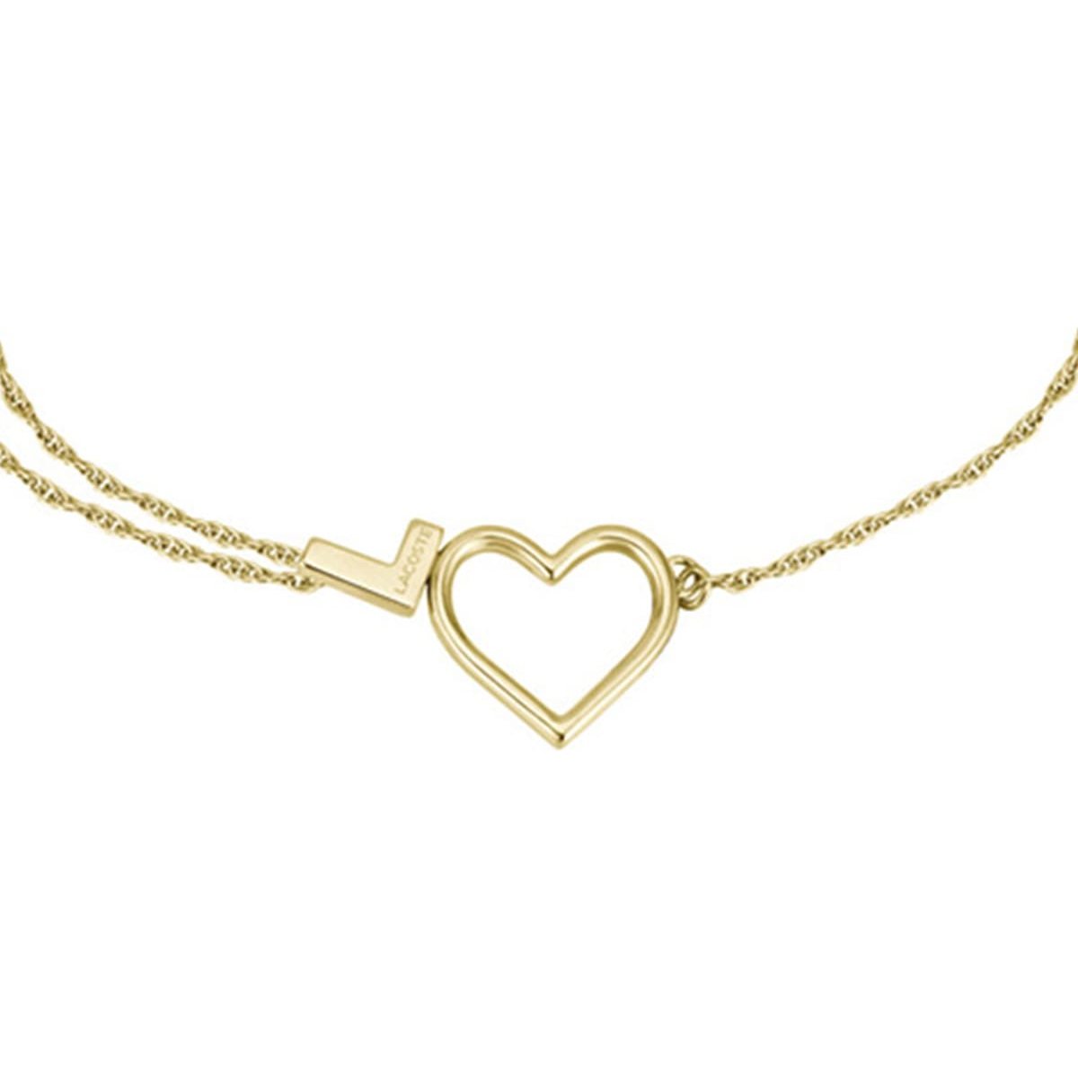 Brazalete Lacoste de Acero Inoxidable Dorado para Mujer