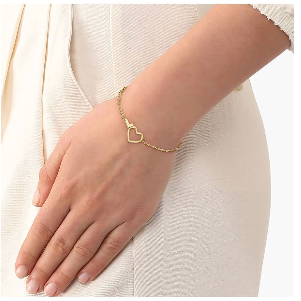 Brazalete Lacoste de Acero Inoxidable Dorado para Mujer