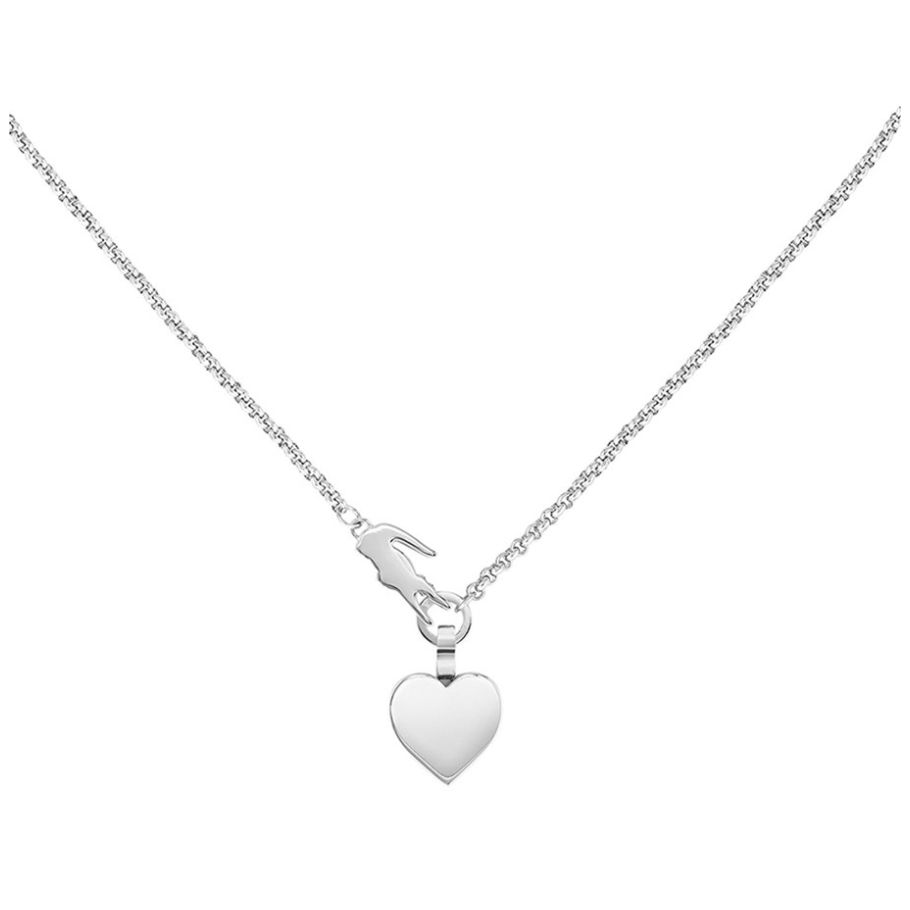 Collar  Lacoste de Acero Inoxidable  Plateado para Mujer