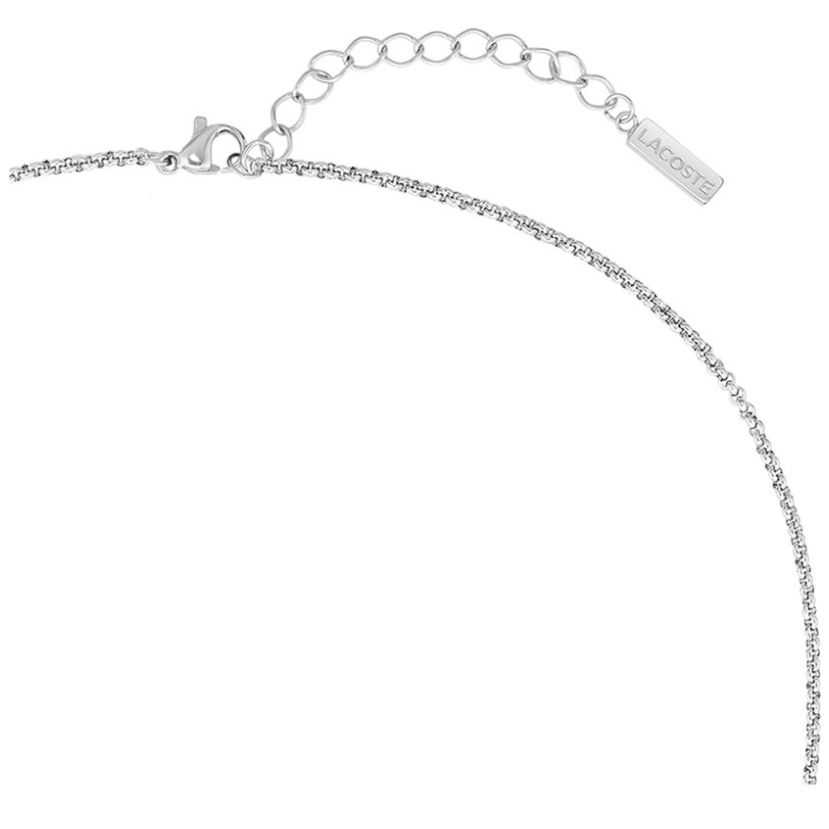 Collar  Lacoste de Acero Inoxidable  Plateado para Mujer