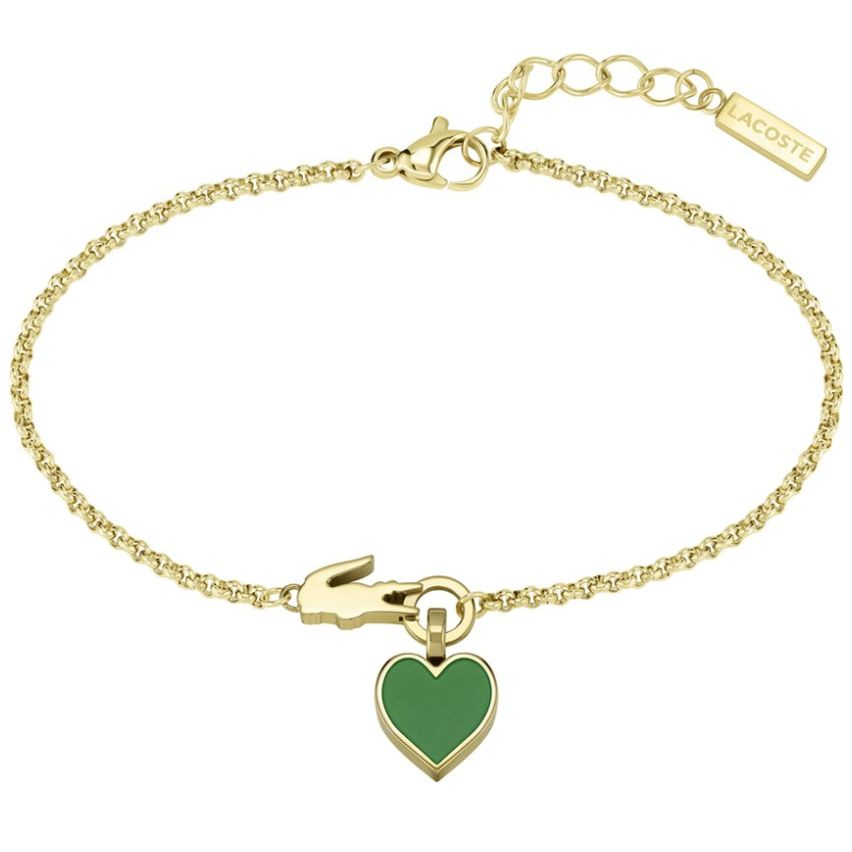 Brazalete  Lacoste de Acero Inoxidable  Plateado/dorado  para Mujer