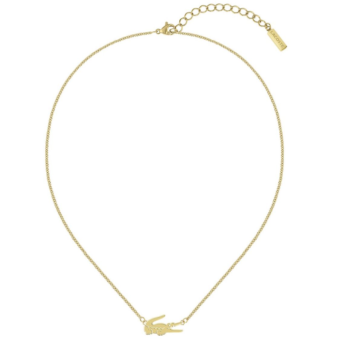 Collar  Lacoste de Acero Inoxidable  Dorado  para Mujer