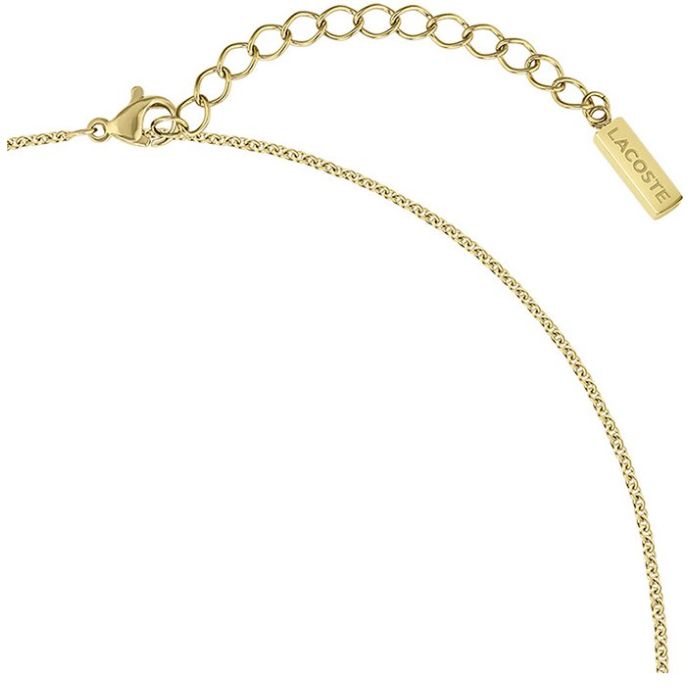 Collar  Lacoste de Acero Inoxidable  Dorado  para Mujer