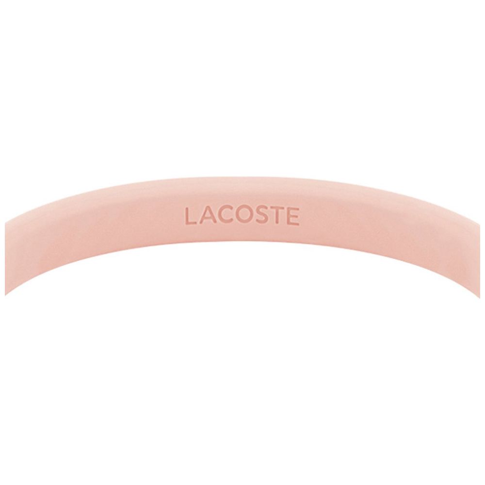 Brazalete  Lacoste de Acero Inoxidable y Silicona  Dorado/rosa para Mujer