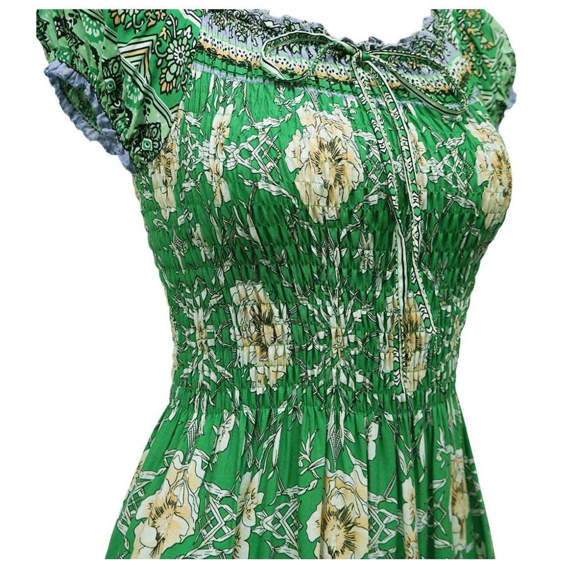 Vestido Largo con Diseño Estampado Cafeina