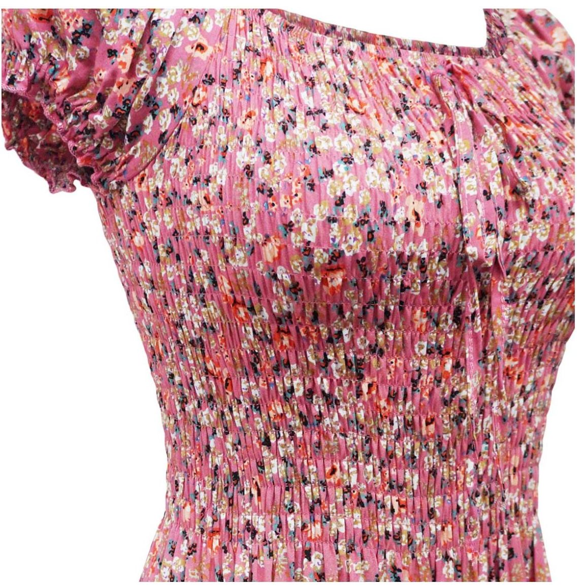 Vestido Largo con Estampado Banana Limon