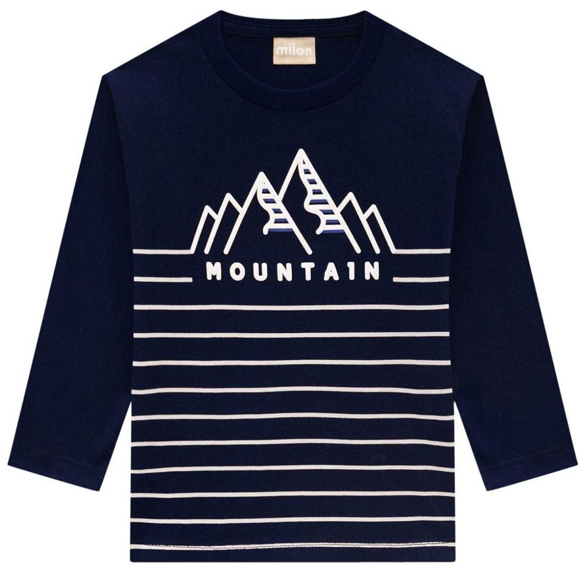 Playera para Bebé Manga Larga Estampado de Montaña Milon