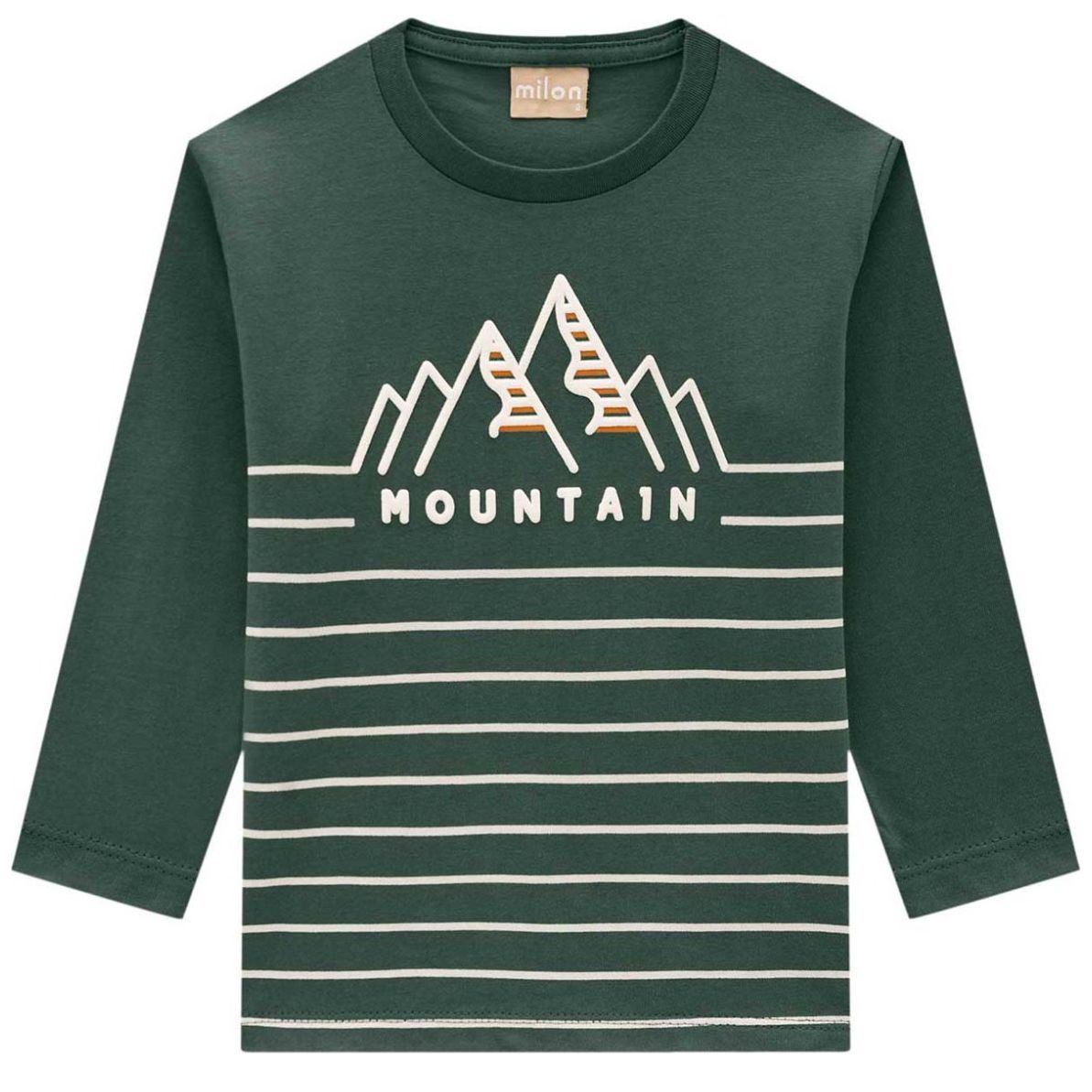 Playera para Bebé Manga Larga Estampado de Montaña Milon