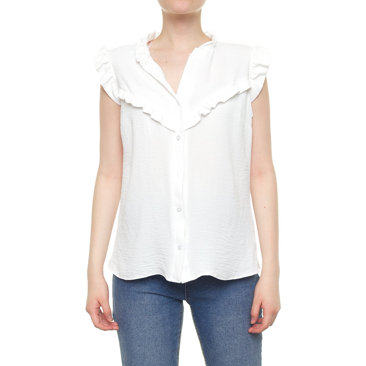 Blusa Cuello Olan para Dama Mencia Co