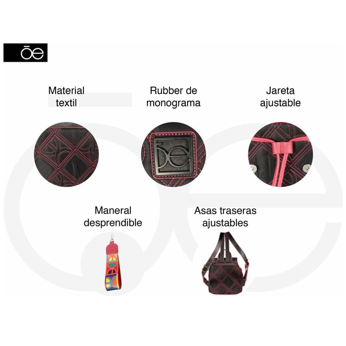 Bolso Backpack Cloe para Mujer