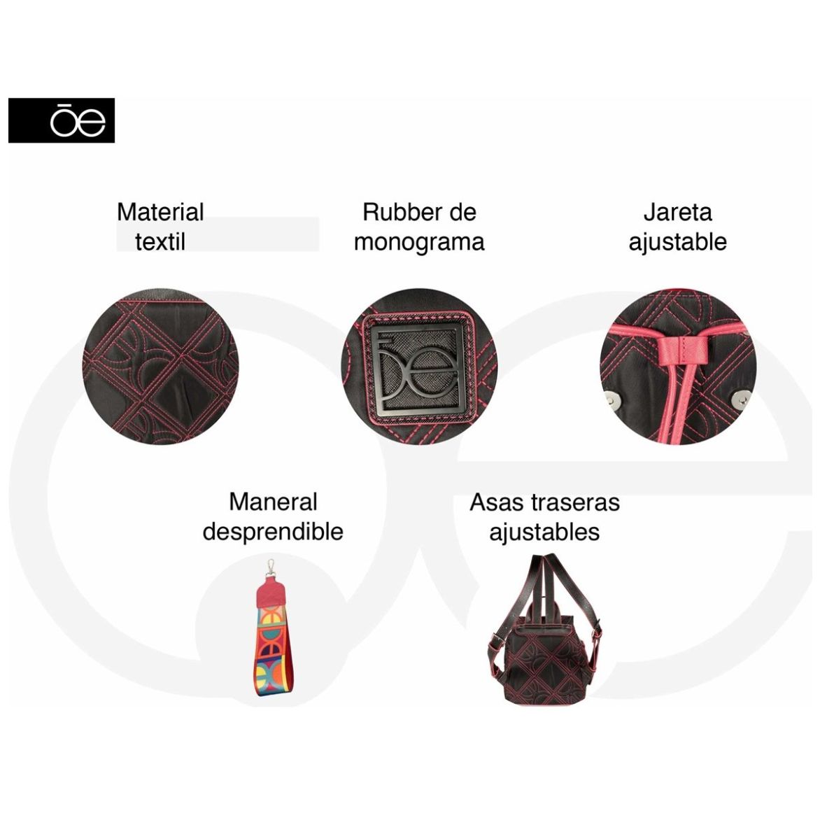 Bolso Backpack Cloe para Mujer