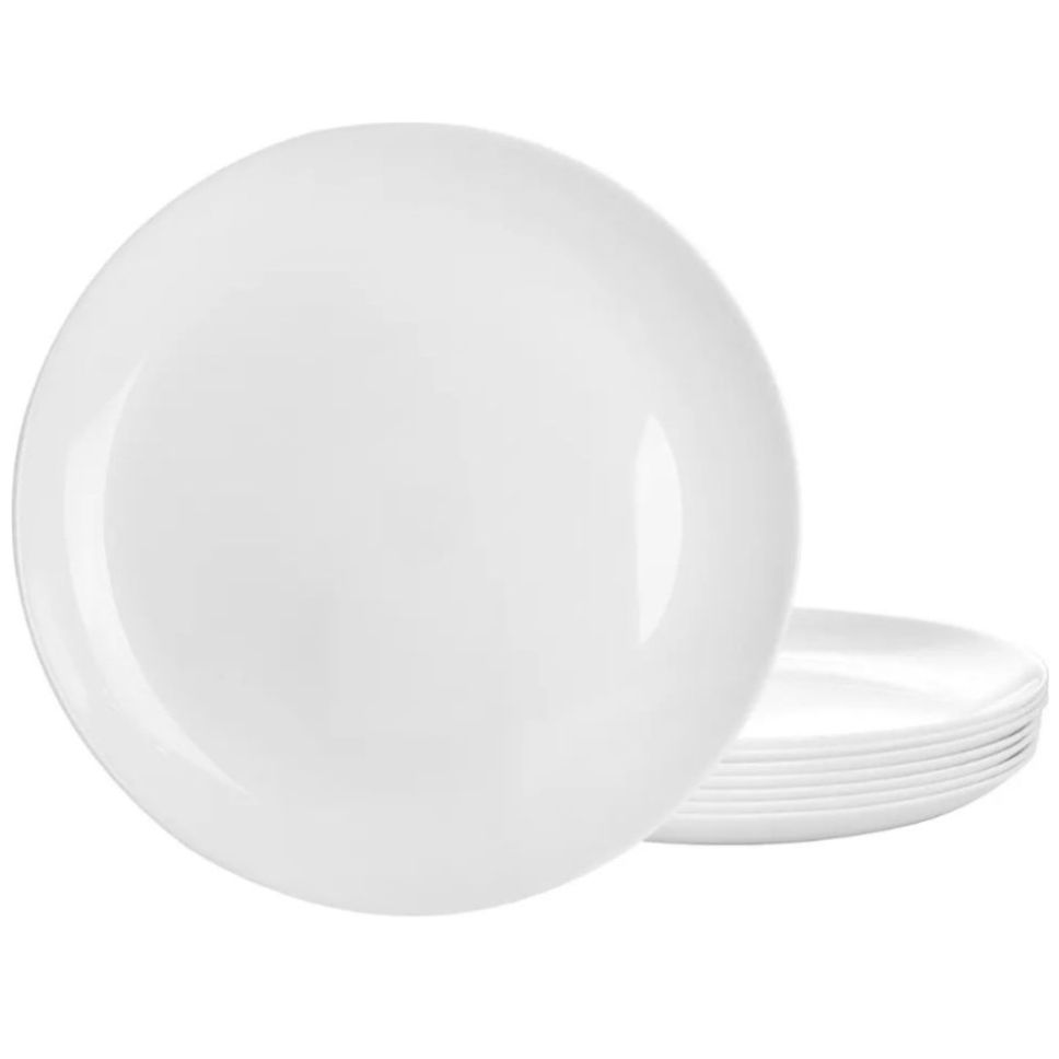 Platos 8 Piezas Olstead Vidrio Templado Gibson Home
