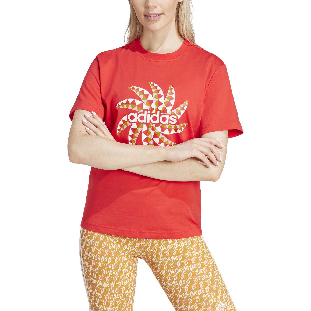 Playera Adidas Gráfico al Frente para Mujer