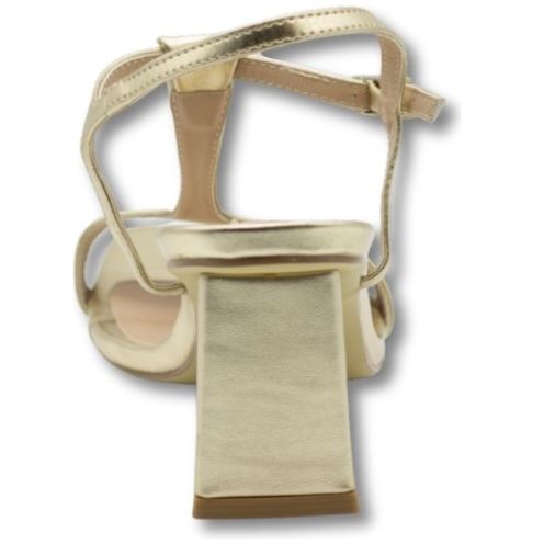 Sandalia Tira con Ajuste Oro Elle