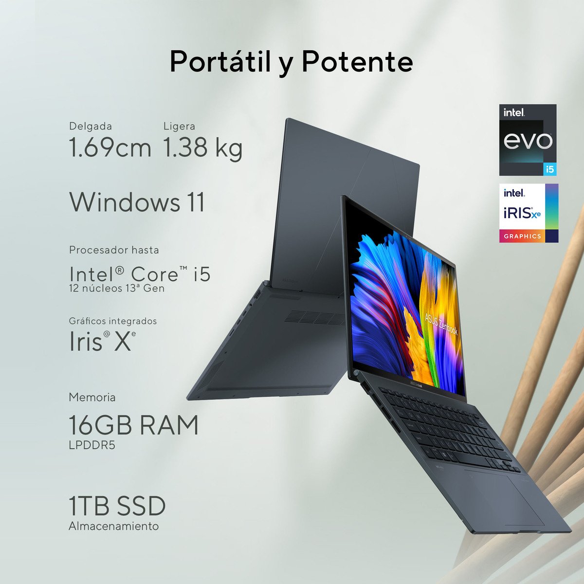 Laptop Asus Zenbook Ux3402Va-Kp555W Intel I5 13Th 16 Ram 1 Tb