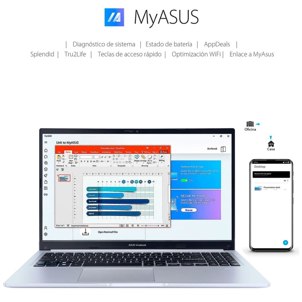 Laptop Asus Vivobook X1502Za-Ej2070W Intel Core I5 12Th 8 Ram 512 Gb