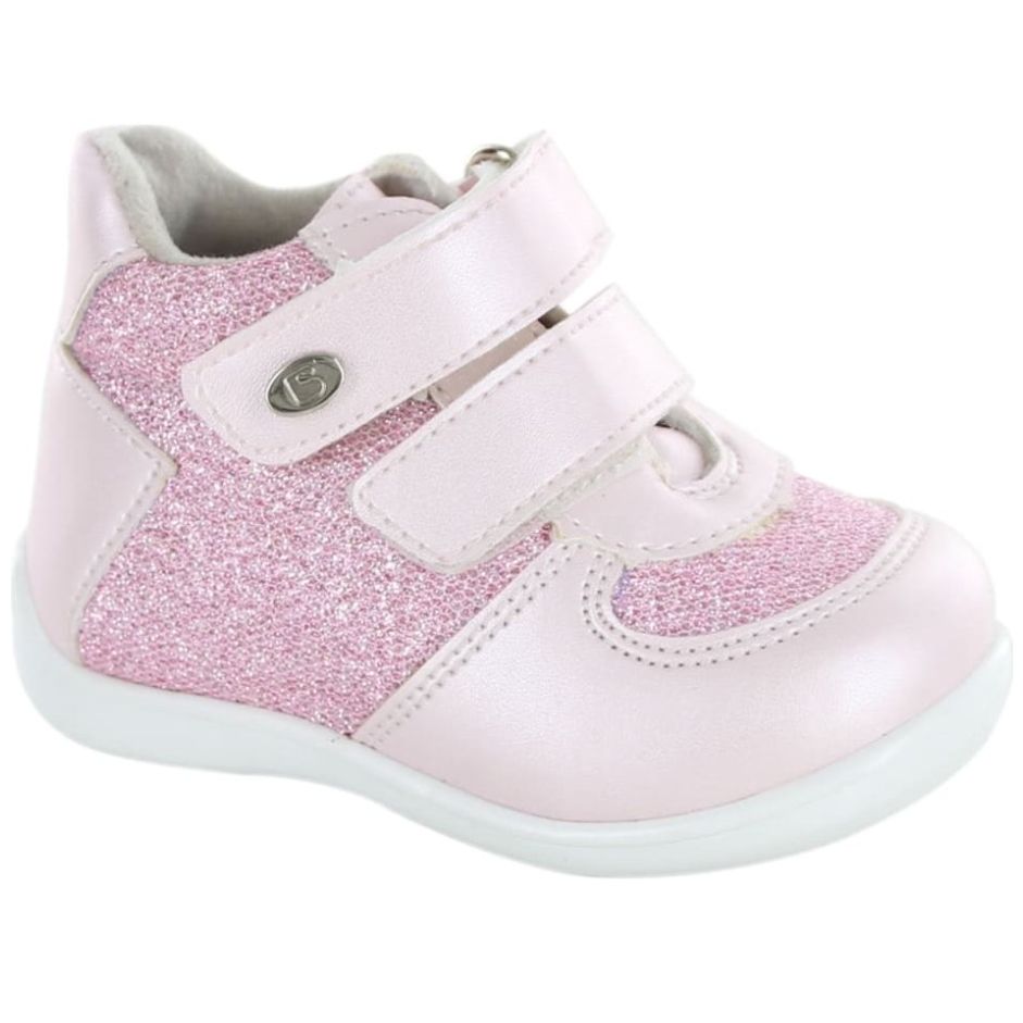 Tenis Coqueta con Velcro 11-13 Rosa