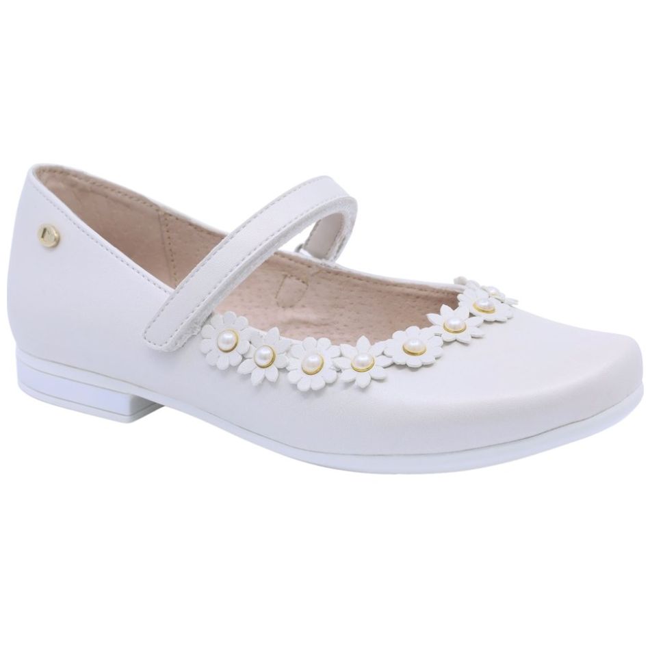 Zapatilla Coqueta con Velcro 17-21 Blanco