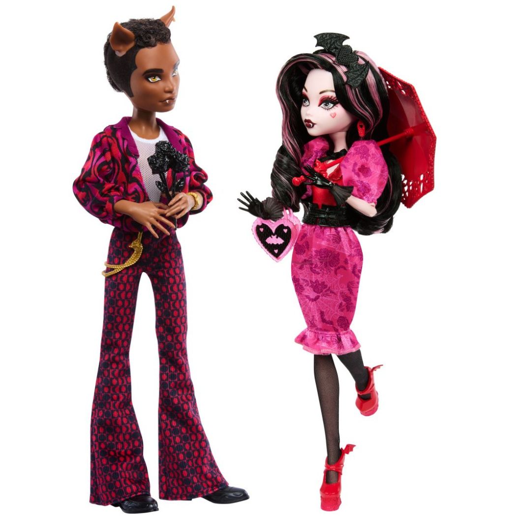 Love Edition Paquete de 2 Draculaura + Clawd Monster High