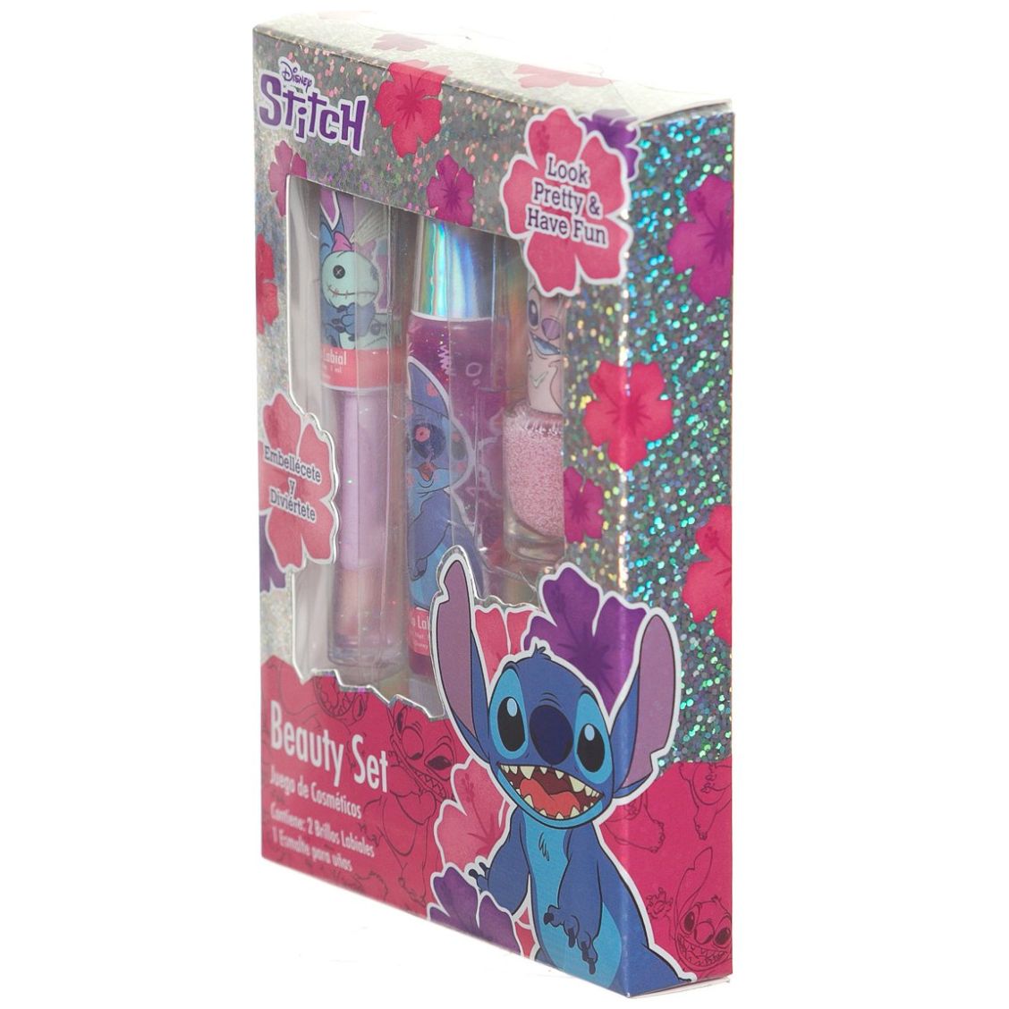 Set Beauty Lipgloss Esmalte Stich Disney Bes27St