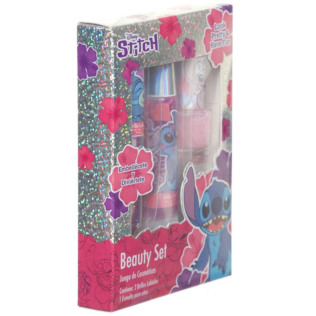 Set Beauty Lipgloss Esmalte Stich Disney Bes27St