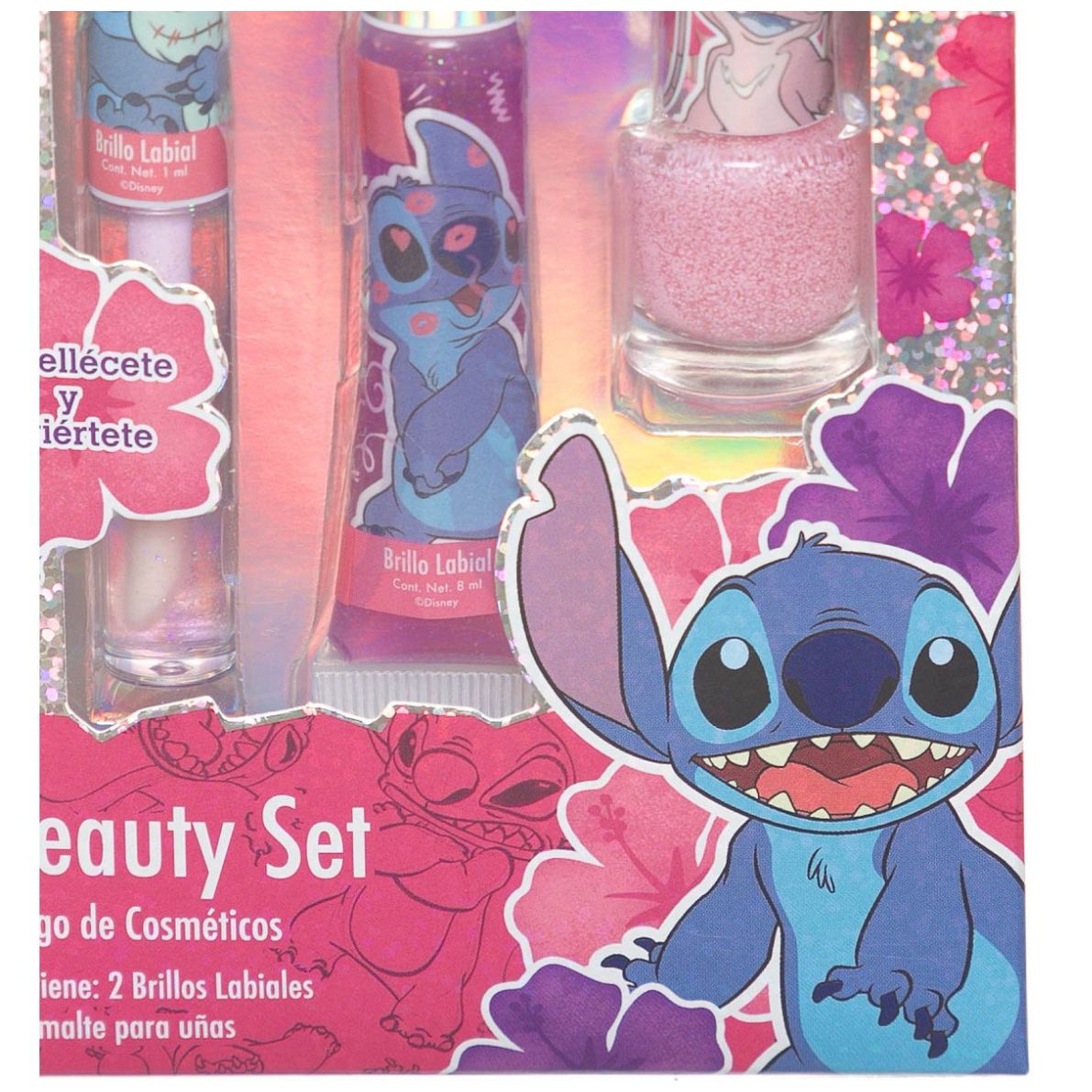Set Beauty Lipgloss Esmalte Stich Disney Bes27St
