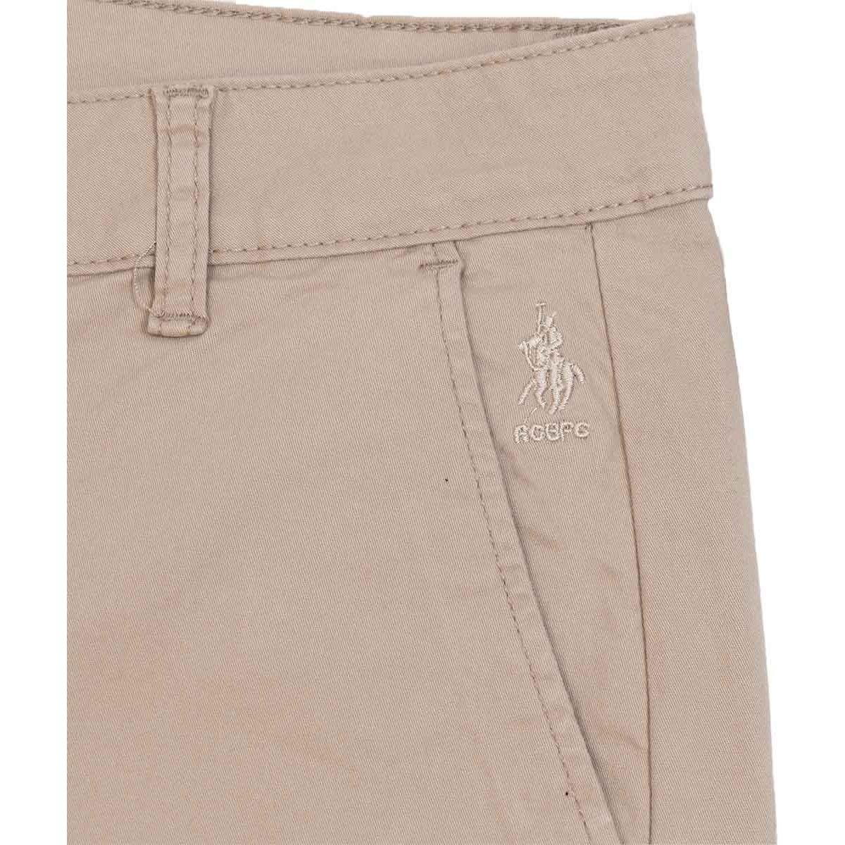 Bermuda Gabardina Polo Club Diseño Liso para Hombre