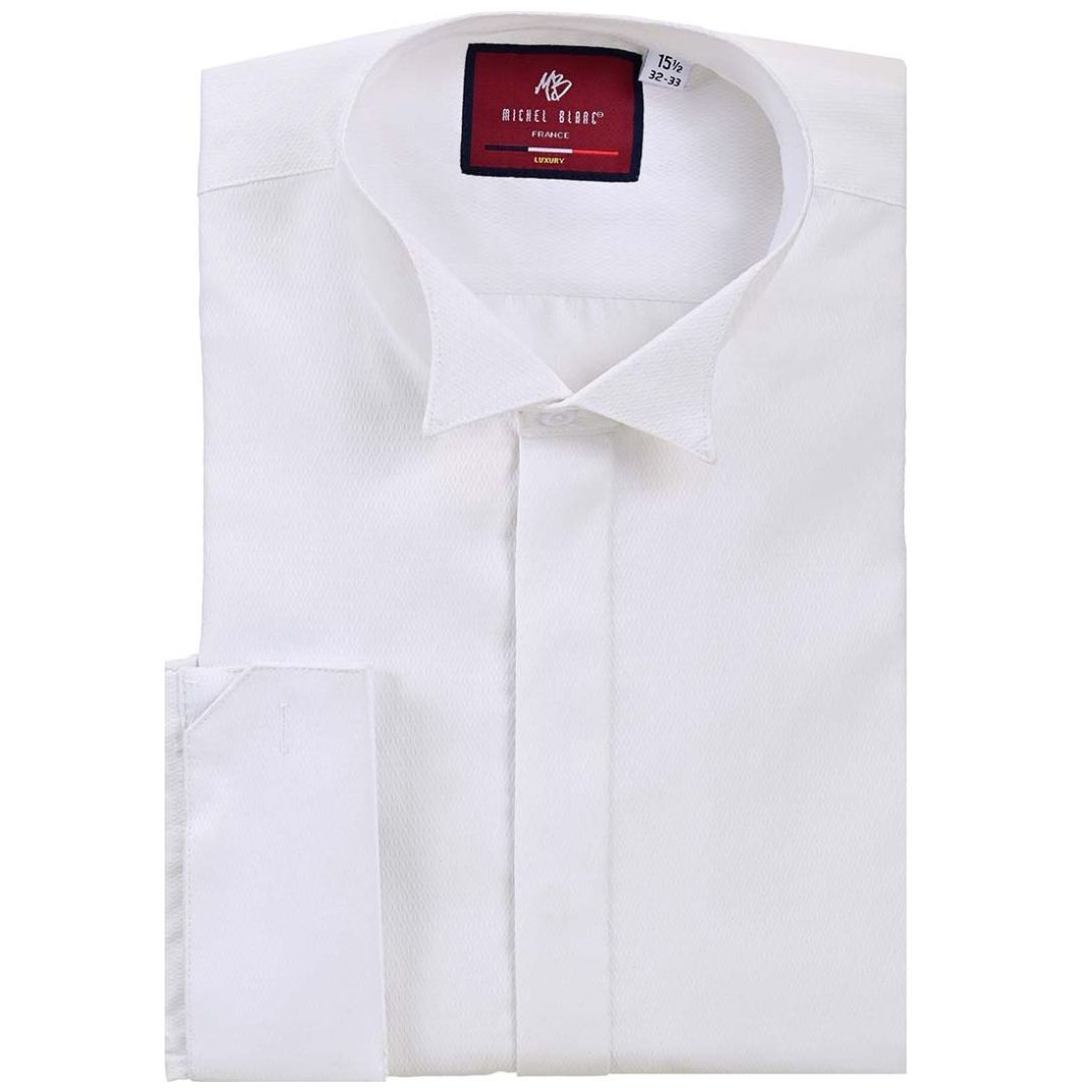 Camisa de Vestir Michel Blanc Cuello de Paloma