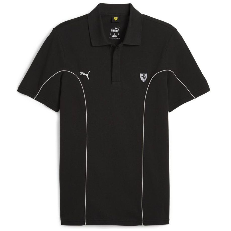 Playera Tipo Polo Negra Ferrari Puma para Hombre