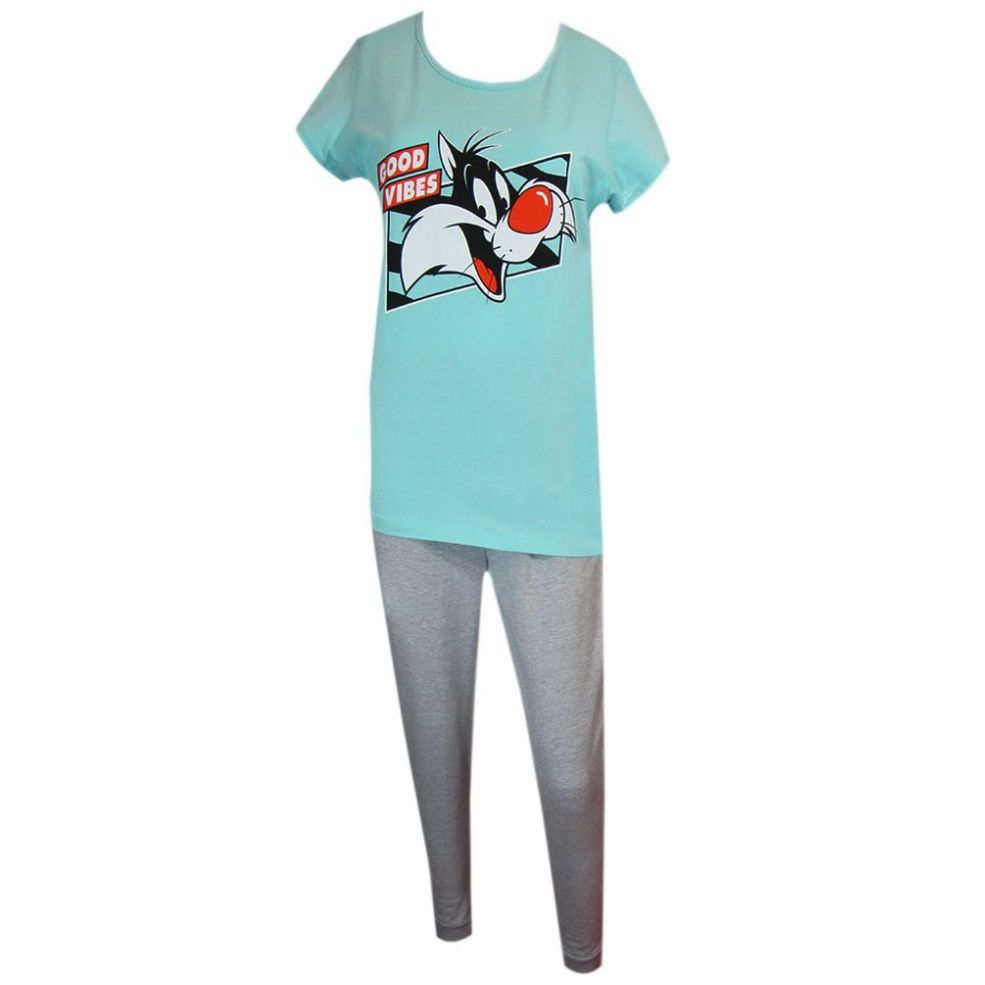 Pijama para Mujer 2 Pzas Playera Y Pantalón Looney Tunes
